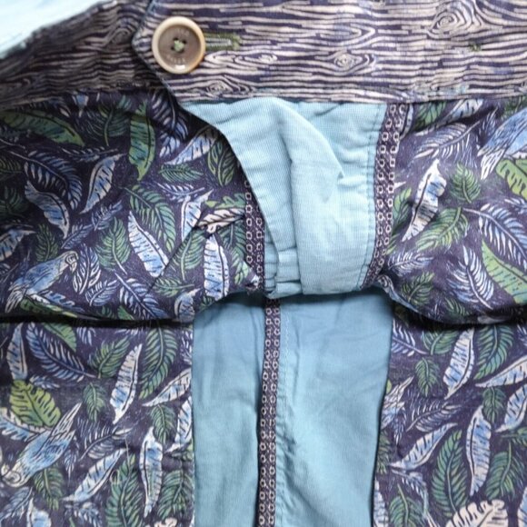 Ted Baker Mens Shorts 40 Blue Solid Cotton Chino 9" - Picture 9 of 11